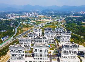 Resettlement Area Under Construction in Anqing