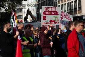 Protest For Keeping 49 Euro Ticket And Improving Pulic Transportation In Cologne