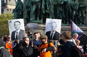 Protest For Keeping 49 Euro Ticket And Improving Pulic Transportation In Cologne