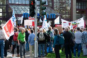 Protest For Keeping 49 Euro Ticket And Improving Pulic Transportation In Cologne