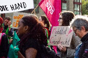 Protest For Keeping 49 Euro Ticket And Improving Pulic Transportation In Cologne