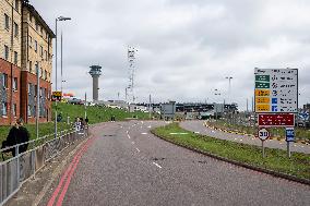 BRITAIN-LONDON-AIRPORT-FIRE-AFTERMATH