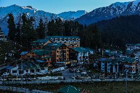 Snowfall In Upper Reaches In Kashmir