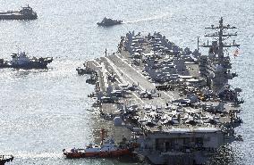 U.S. aircraft carrier arrives in S. Korea