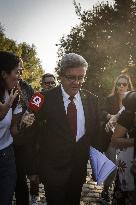 Jean-Luc Melenchon Promotes His Book - Bordeaux