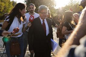 Jean-Luc Melenchon Promotes His Book - Bordeaux