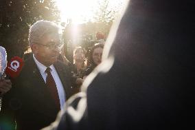 Jean-Luc Melenchon Promotes His Book - Bordeaux