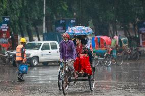 Heavy Rain Hits Dhaka - Bangladesh