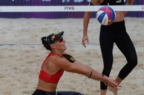 Beach Volleyball World Cup - Women’s Match Between Spain And Germany