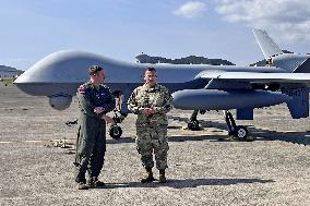 U.S. military unveils MQ9 drone to media