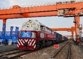 CHINA-SHANGHAI-CHINA-EUROPE FREIGHT TRAIN-CIIE-ARRIVAL (CN)