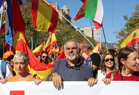 Hispanity Day demonstration in Barcelona