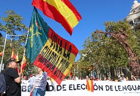 Hispanity Day demonstration in Barcelona