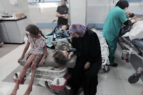 Gaza Hospital Is Running Beds