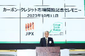 Ceremony to Commemorate the Opening of the Carbon Credit Market