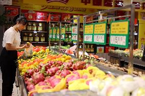 Consumers Shop at A Supermarket in Binzhou