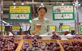 Consumers Shop at A Supermarket in Binzhou