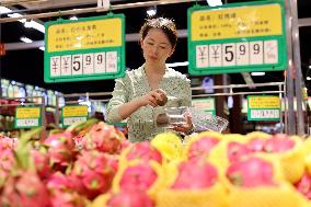 Consumers Shop at A Supermarket in Binzhou