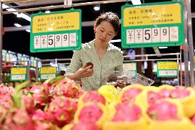 Consumers Shop at A Supermarket in Binzhou