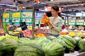 Consumers Shop at A Supermarket in Binzhou