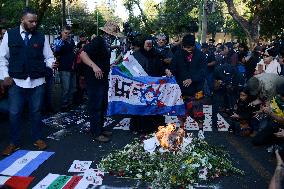 Pro-Palestinian Protest - Mexico City