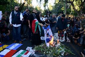 Pro-Palestinian Protest - Mexico City