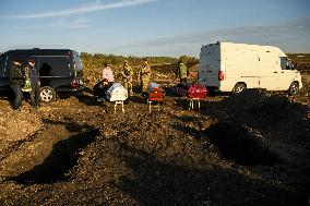 A Russian Missile Strike Kills 59 Civilian In The Village Of Hroza, Near Kharkiv