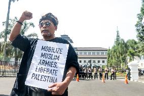 Demonstration To Defend Palestine In Bandung, Indonesia