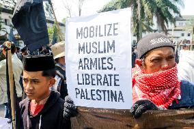 Demonstration To Defend Palestine In Bandung, Indonesia