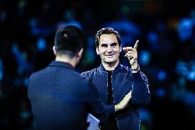 Roger Federer Attends The Federer Super Best Friends Night at the ATP1000 Shanghai Masters
