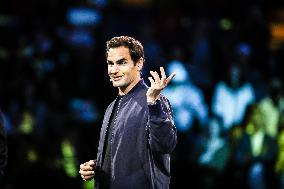 Roger Federer Attends The Federer Super Best Friends Night at the ATP1000 Shanghai Masters