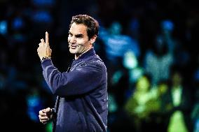 Roger Federer Attends The Federer Super Best Friends Night at the ATP1000 Shanghai Masters
