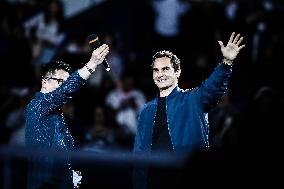 Roger Federer Attends The Federer Super Best Friends Night at the ATP1000 Shanghai Masters