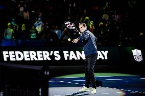 Roger Federer Attends The Federer Super Best Friends Night at the ATP1000 Shanghai Masters