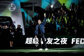 Roger Federer Attends The Federer Super Best Friends Night at the ATP1000 Shanghai Masters