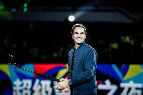 Roger Federer Attends The Federer Super Best Friends Night at the ATP1000 Shanghai Masters