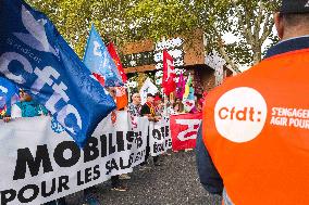 Inter-Union Strike And Mobilization For Wages - Toulouse