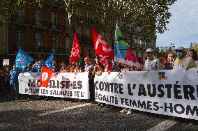 Inter-Union Strike And Mobilization For Wages - Toulouse