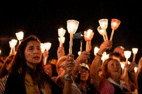 Candle Procession At The Sanctuary Of Fátima