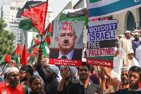 Pro Palestine Rally In Dhaka, Bangladesh