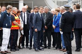 President Macron Goes To Arras After The Attack In A High School