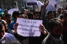 Pro Palestine Protests In Kashmir