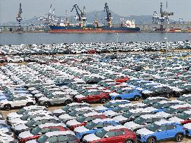 Vehicles Export at Yantai Port