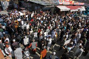 Pro Palestine And Anti Israel Protest In Kashmir