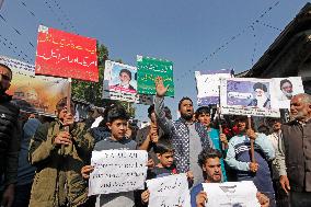 Pro Palestine And Anti Israel Protest In Kashmir