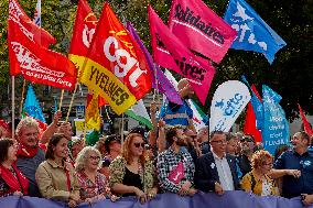 Nationwide Day Of Strike Called By France's Inter-unions Representatives In Paris