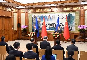 CHINA-BEIJING-WANG YI-CHINA-EU HIGH-LEVEL STRATEGIC DIALOGUE (CN)