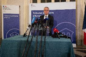 French anti-terrorism state prosecutor gives a press conference - Arras