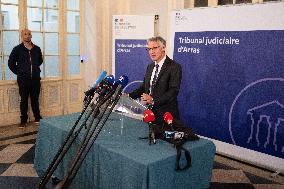 French anti-terrorism state prosecutor gives a press conference - Arras