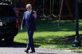 President Biden Hold A White House Departure